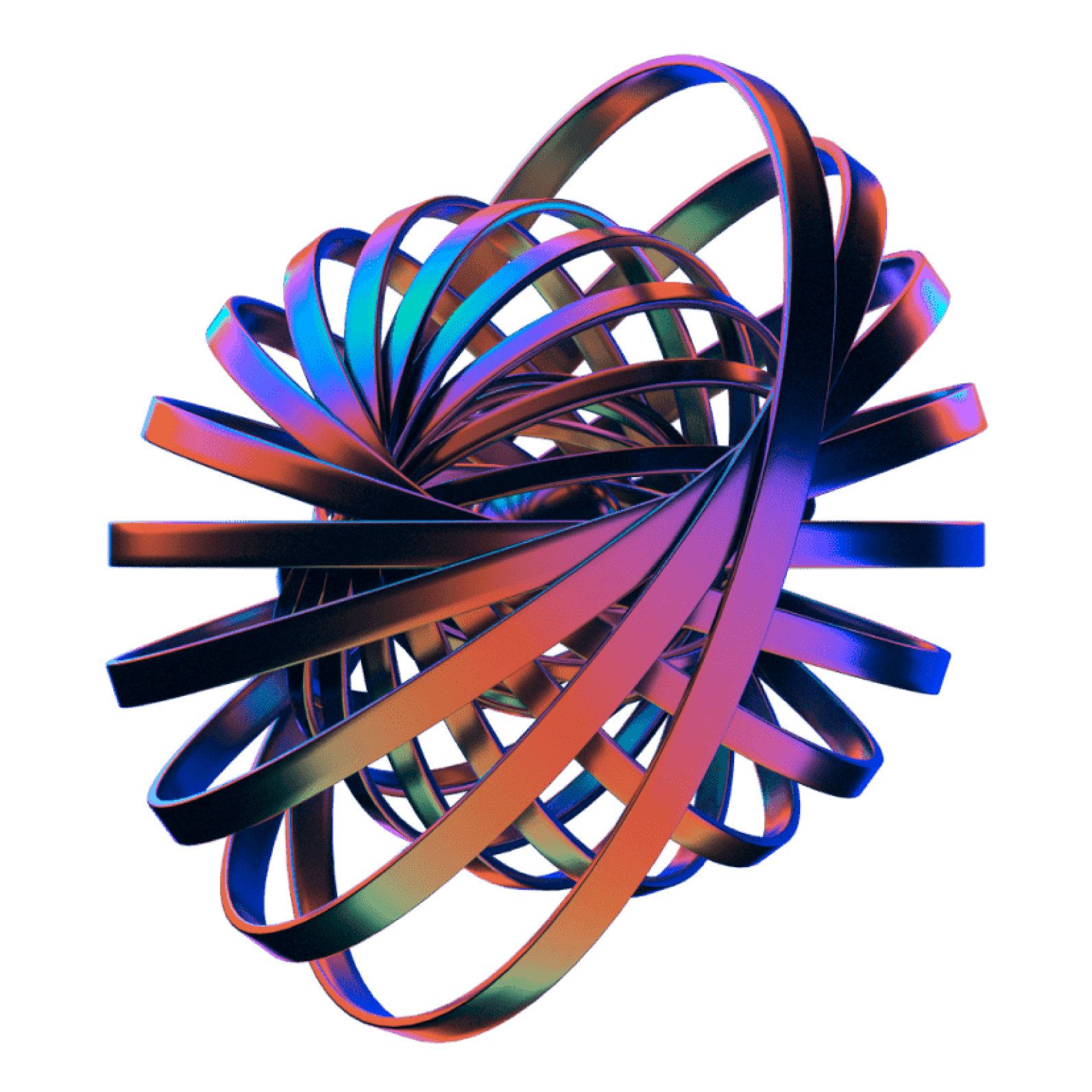 A colorful abstract design. The image features a swirling vortex of colors, including blues, purples, and pinks, against a black background.
